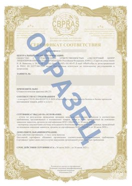 Образец Сертификат СТО 01.064.00220722.2-2020 Верхняя Пышма Сертификат СТО 01.064.00220722.2-2020 