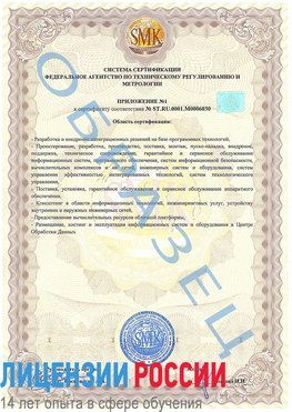 Образец сертификата соответствия (приложение) Верхняя Пышма Сертификат ISO 27001
