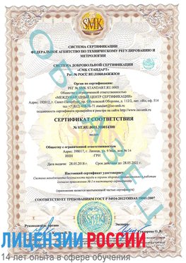 Образец сертификата соответствия Верхняя Пышма Сертификат OHSAS 18001